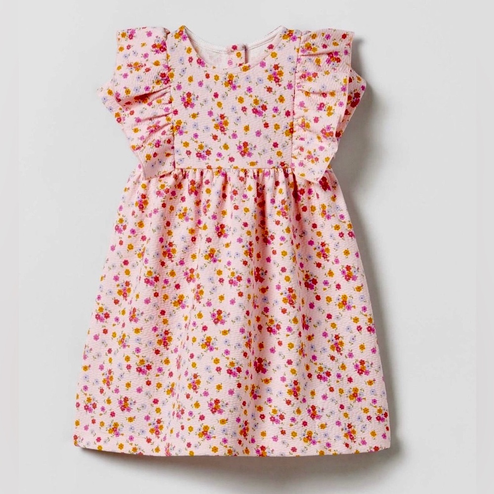 Zara Printed Jacquard Dress